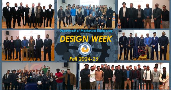 Design Week organised by the Mechanical Engineering Department – Fall 2024-25