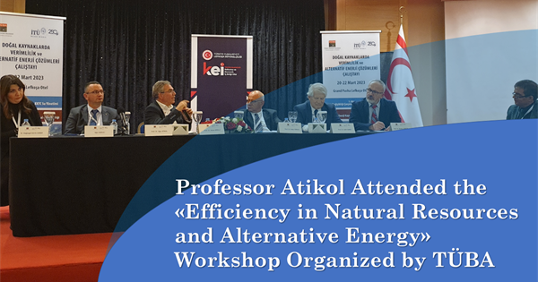 Professor Atikol Attended the "Efficiency in Natural Resources and Alternative Energy" Workshop Organized by TÜBA
