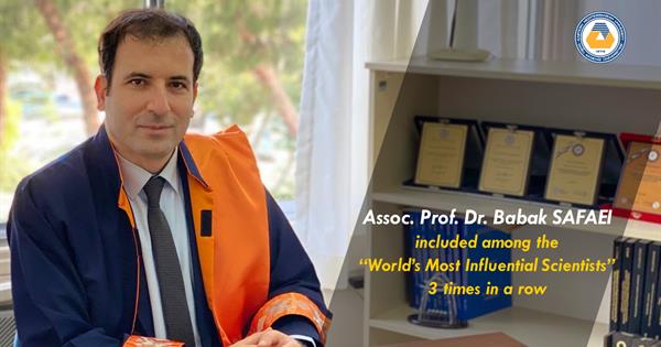 Assoc. Prof. Dr. Babak SAFAEI included among the “World’s Most Influential Scientists”