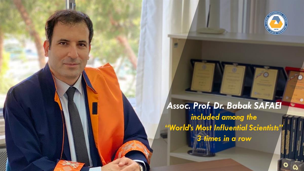 Assoc. Prof. Dr. Babak SAFAEI included among the “World’s Most Influential Scientists”